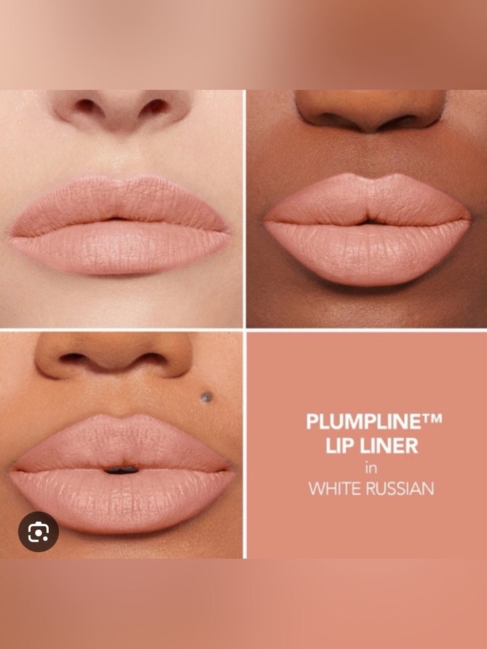 2 Buxom Lip Plumping Liner in White Russian - Matte Neutral Pink Nude